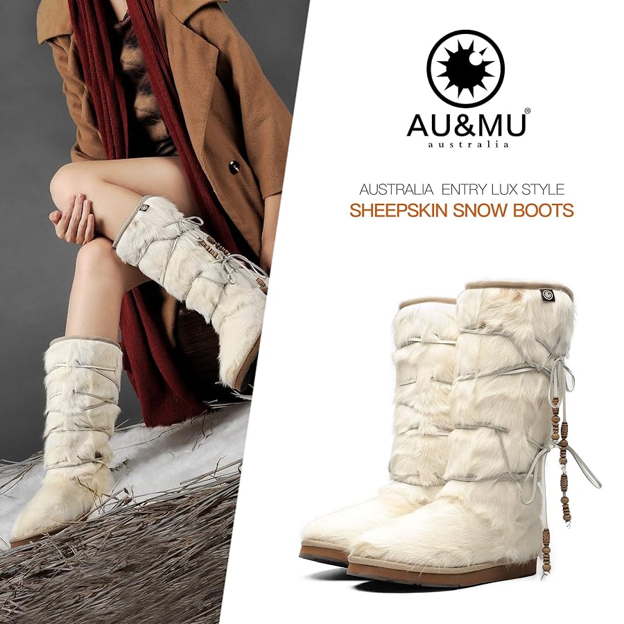 国内で当店のみ FY SPR - Beige Faux-Fur Snow Boots FAUX FUR BOOTS SKI COLLECTION - Light beige | ZARA United States